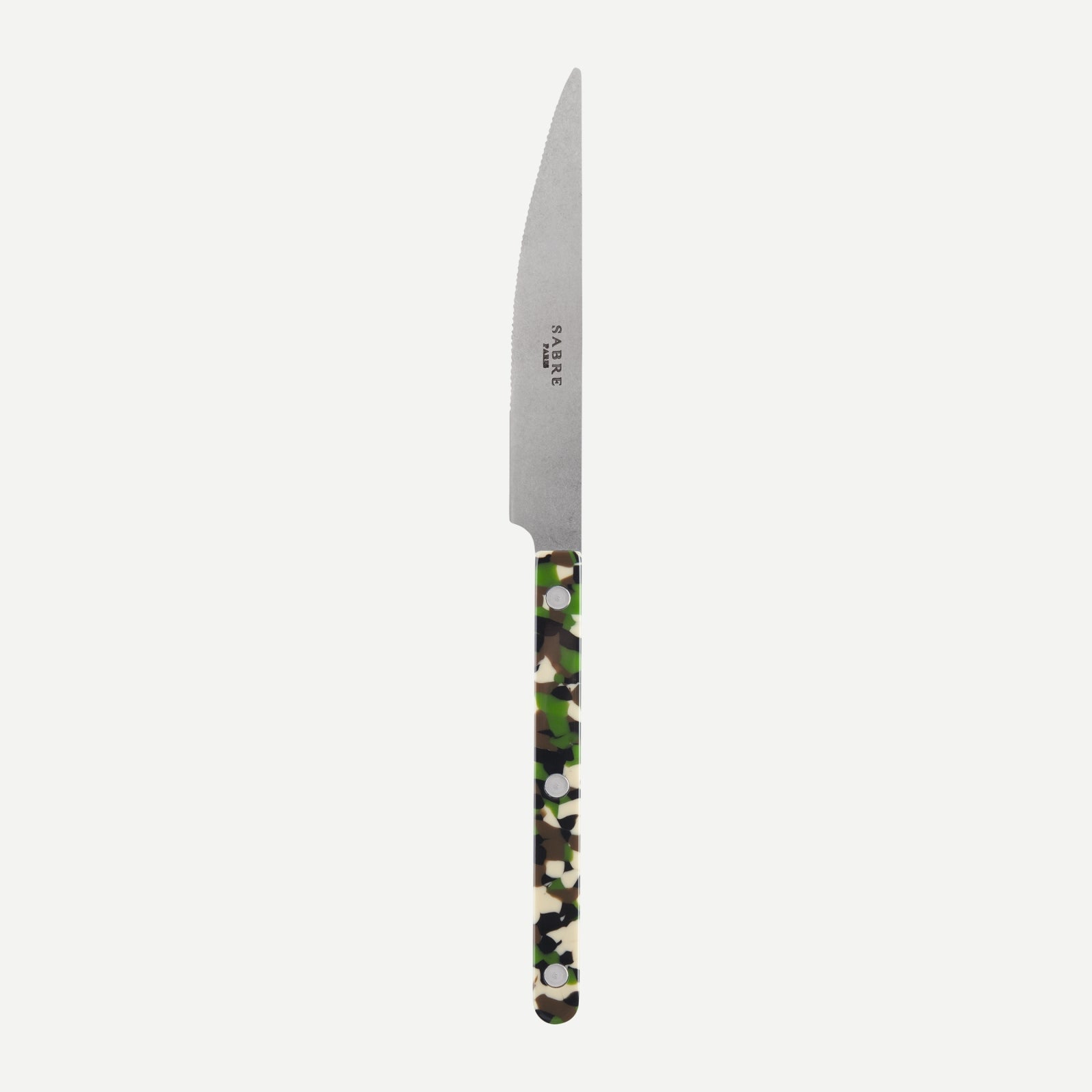 Dinner knife - Bistrot vintage Camouflage - Green