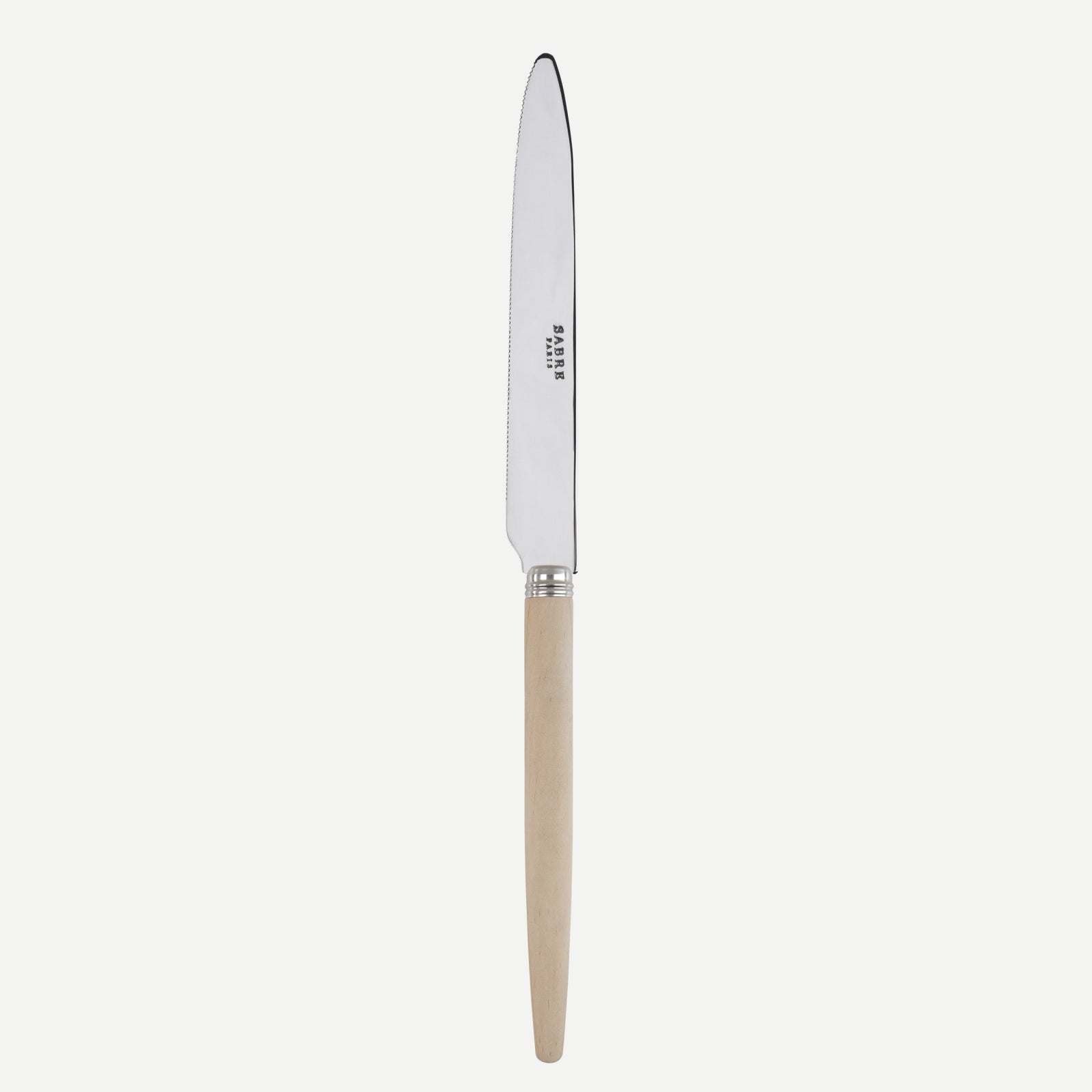 Serrated Dinner knife Blade - Jonc - Light wood