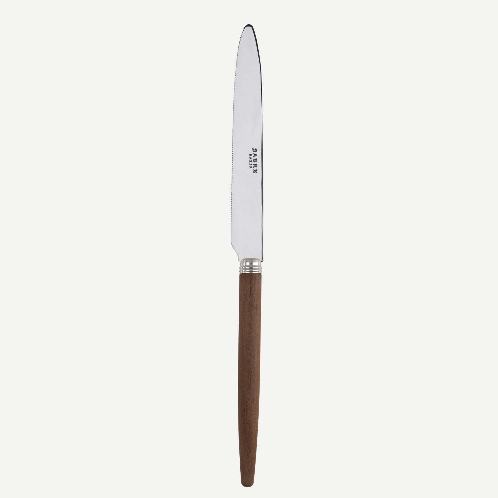 Serrated Dinner knife Blade - Jonc - Dark wood